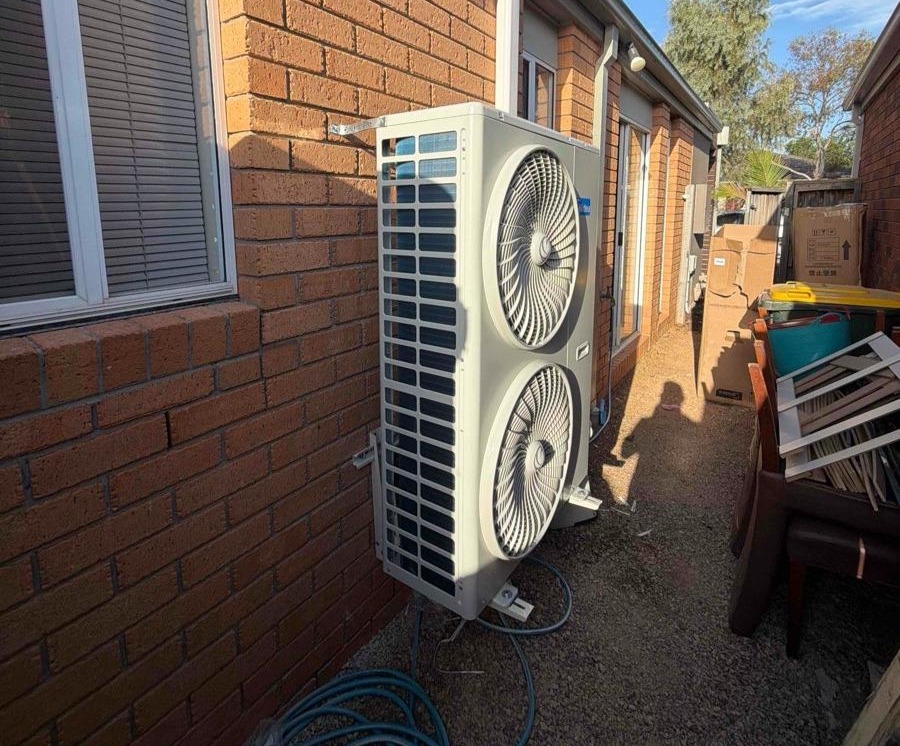 Installed air conditioning system for Sarah M.