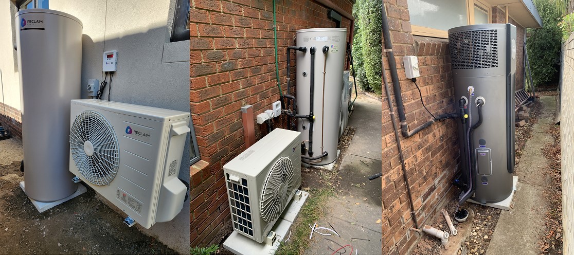 Heat pump hot water installation for Jessica T.